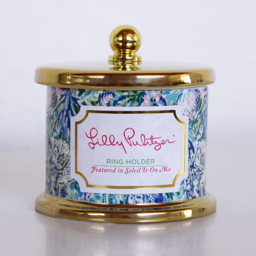 Lilly Pulitzer Soleil It On Me Ring Holder With Lid